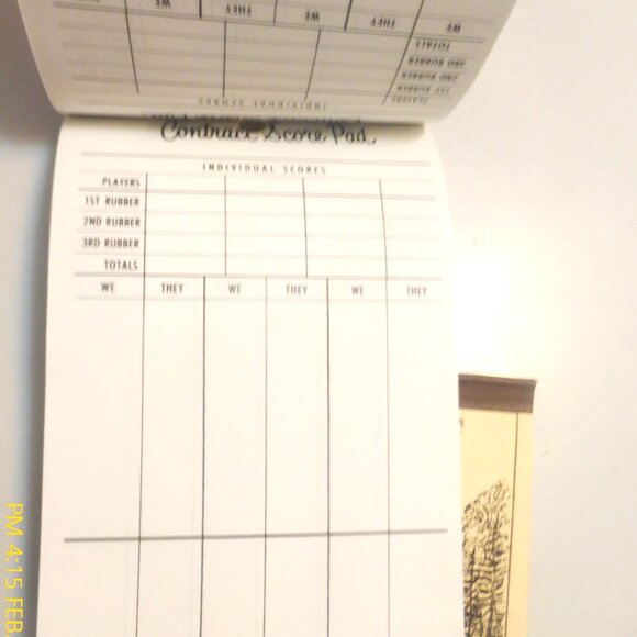 BRIDGE Game Scorepads Bridge Over Rennies Mill River Vintage Bridge Card Game - Picture 7 of 7